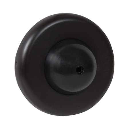 Pamex 2-1/2in Diameter Convex Wall Stop Matte Black Finish DD0257BL